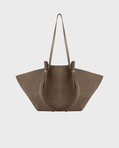 Yuzefi Väska Large Mochi Suede Taupe