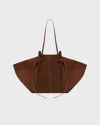 Yuzefi Väska Large Mochi Suede Chocolate