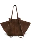 Yuzefi Large Mochi Suede In Brown