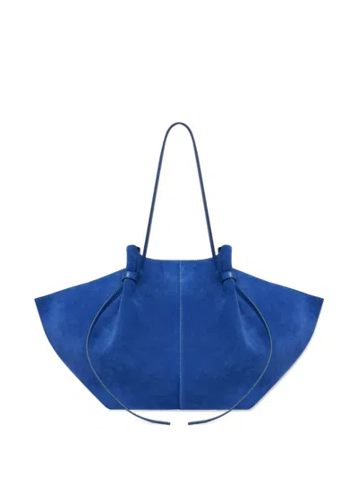 Yuzefi Large Mochi Suede Shoulder Bag In Pink