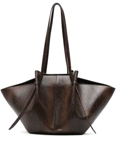 Yuzefi Grosse Mochi Handtasche In Brown