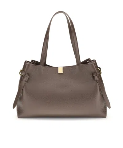 Yuzefi Large Shoulder Bag In Brown