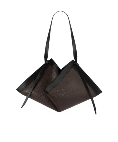 Yuzefi Large Shoulder Bag In Brown