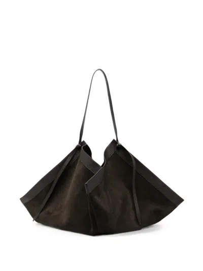 Yuzefi Large Wonton Tote Bag In Brown
