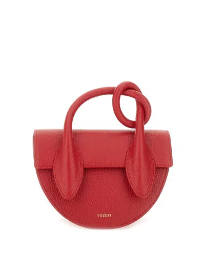 Yuzefi Leather  Bag In Red