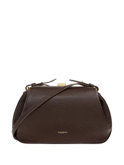 Yuzefi Leather Clasp-detail Shoulder Bag