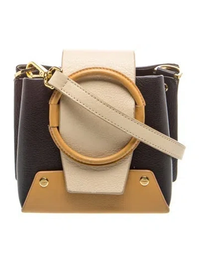 Pre-owned Yuzefi Leather Crossbody Bag In Neutral