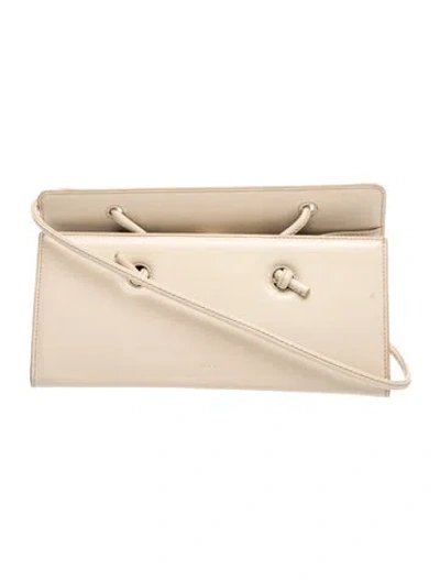 Pre-owned Yuzefi Leather Crossbody Bag In Neutral