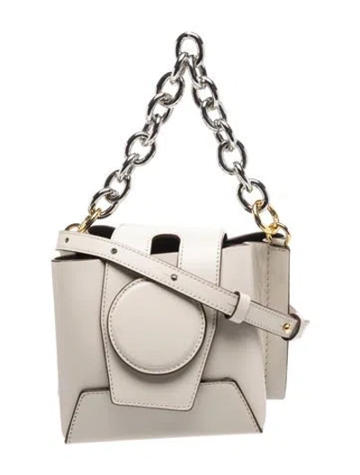 Pre-owned Yuzefi Leather Crossbody Bag In Neutrals