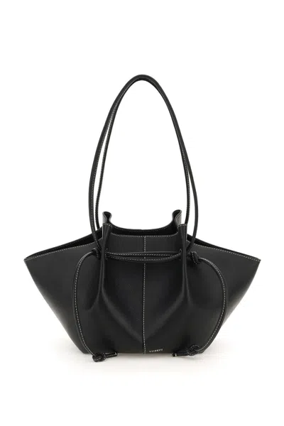 Yuzefi Leather Mochi Bag In Black