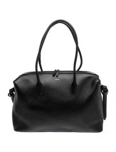 Pre-owned Yuzefi Leather Shoulder Bag In Black