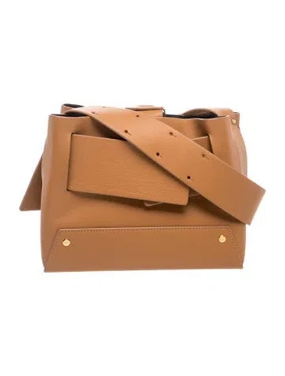 Pre-owned Yuzefi Leather Shoulder Bag In Brown
