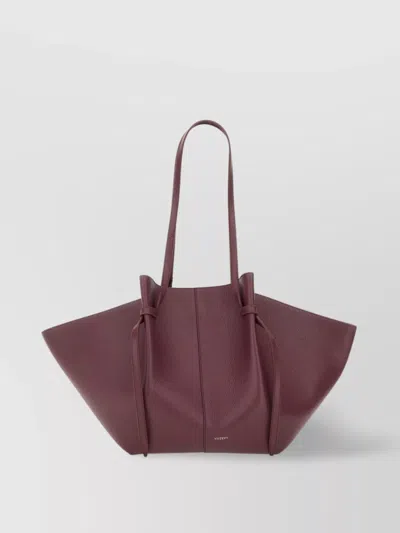 Yuzefi Leather Shoulder Bag Knot Detail