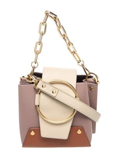 Pre-owned Yuzefi Leather Shoulder Bag In Neutral