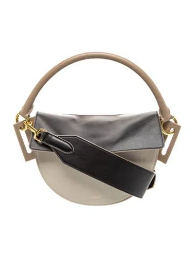 Pre-owned Yuzefi Leather Shoulder Bag In Neutral