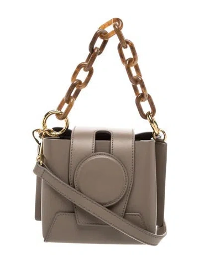 Pre-owned Yuzefi Leather Top Handle Bag In Brown