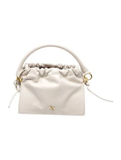 Pre-owned Yuzefi Leather Top Handle Bag In Neutral