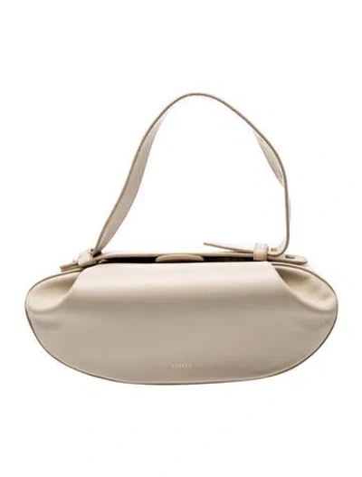 Pre-owned Yuzefi Leather Top Handle Bag In Neutrals