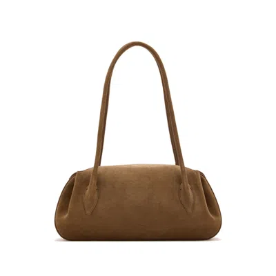 Yuzefi Leather Tote Bag In Brown