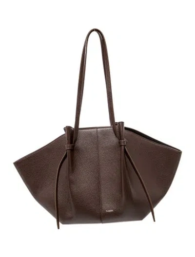 Pre-owned Yuzefi Leather Tote In Brown