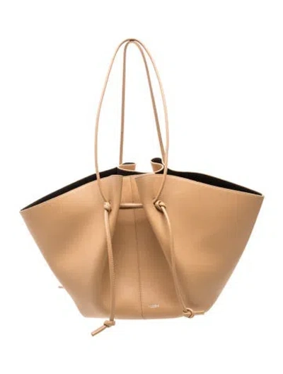 Pre-owned Yuzefi Leather Tote In Brown