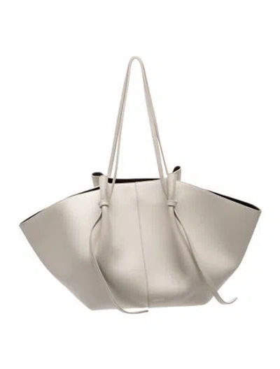 Pre-owned Yuzefi Leather Tote In White