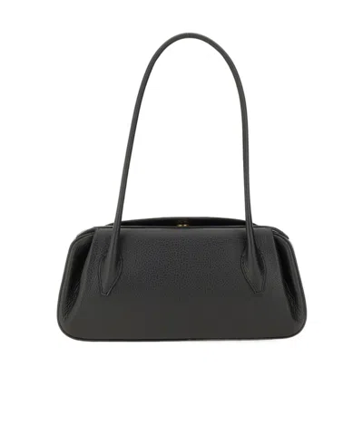 Yuzefi Letter Logo Handbag In Black
