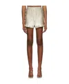 Yuzefi Black & Beige Curly Shorts In Brown