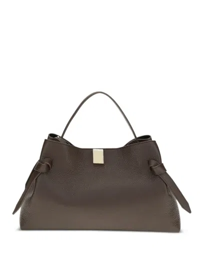 Yuzefi Medium Gyoza Tote Bag In Brown