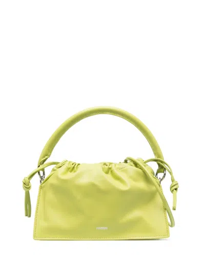 Yuzefi Baton Leather Shoulder Bag In Green