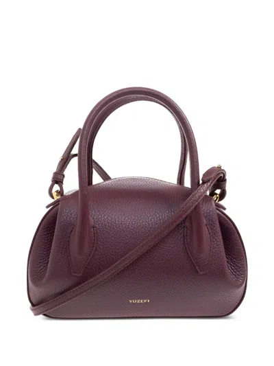 Yuzefi Mini Oyster Tote Bag In Purple