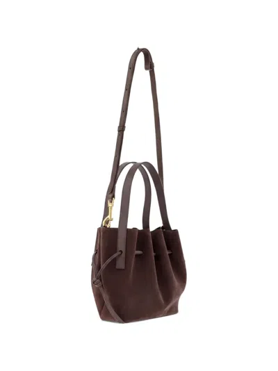 Yuzefi Mini Scallop Tote Bag In Brown