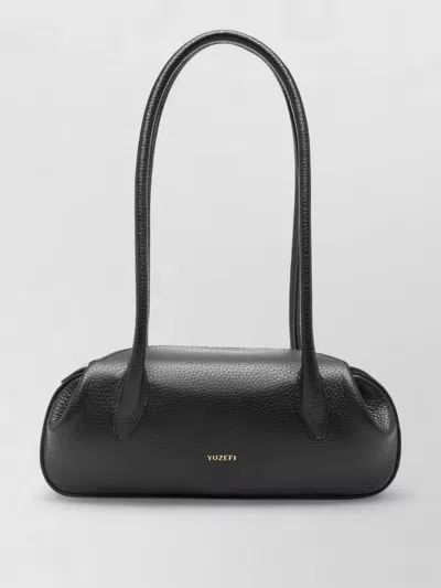 YUZEFI MINI SHOULDER BAG CYLINDRICAL SHAPE LEATHER