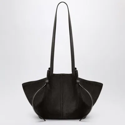 Yuzefi Mochi Bag In Ganache Suede Leather