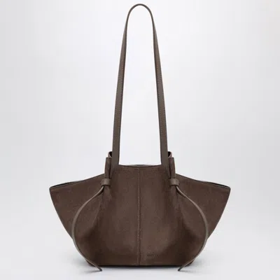 Yuzefi Mochi Bag In Nutmeg Suede Leather