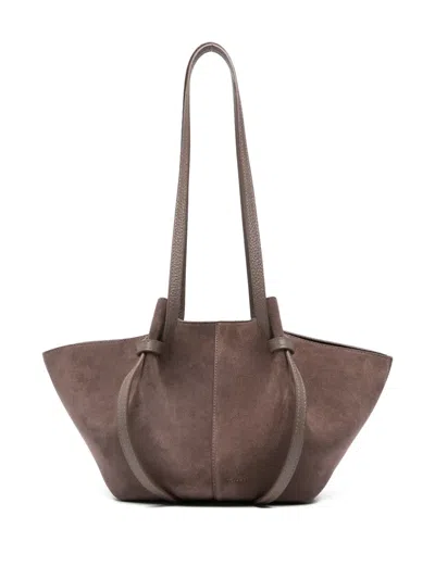 Yuzefi Mochi Knot-handle Shoulder Bag In Brown