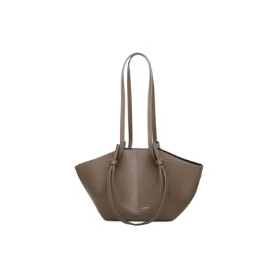 Yuzefi Mochi Large Leather Tote Bag In Sand