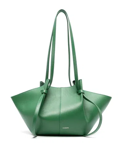 Yuzefi Mochi Leather Bag In Green