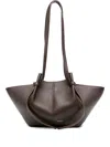 Yuzefi Mochi Leather Shoulder Bag In Brown