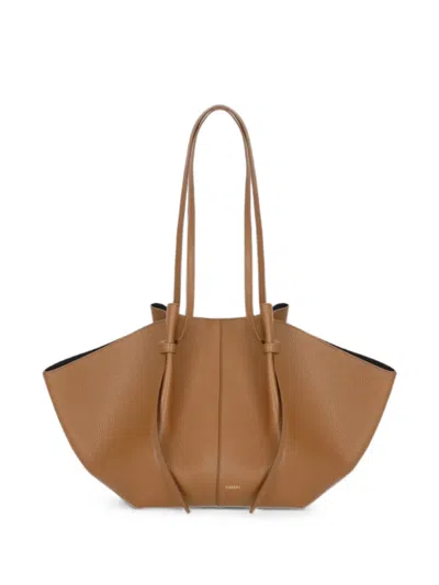 Yuzefi Mochi Leather Shoulder Bag In Brown