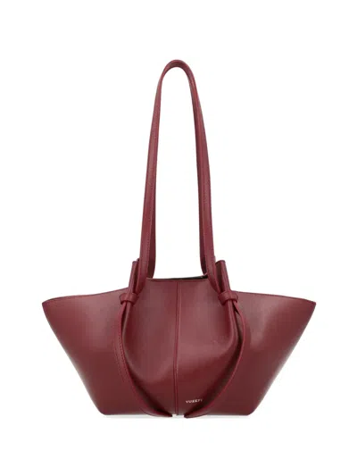Yuzefi Mochi Leather Shoulder Bag In Red