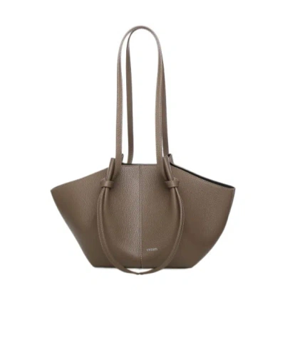 Yuzefi Mochi Logo Printed Tote Bag In Brown