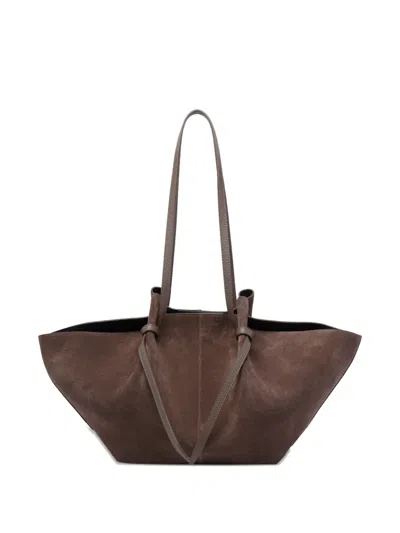 Yuzefi Mochi Magnetic Closure Large Shoulder Bag In Brown