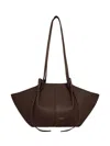 Yuzefi Mochi Pebble Grain Shoulder Bag In Brown