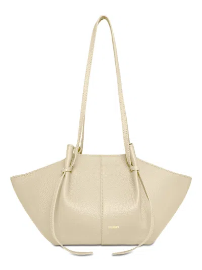 Yuzefi Mochi - Pebble Grained Leather In Ivory