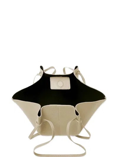 Yuzefi Mochi Shoulder Bag Textured Finish Knots In White