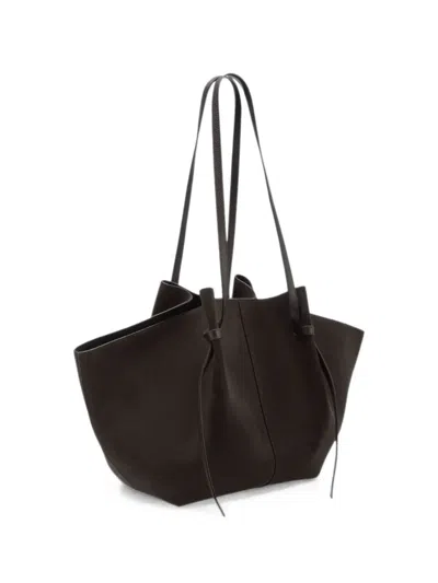 Yuzefi Mochi Pleated Shoulder Bag In Brown