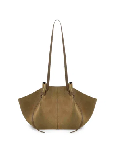 Yuzefi Mochi Pleated Shoulder Bag In Green