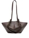 Yuzefi Mochi Leather Shoulder Bag In Brown