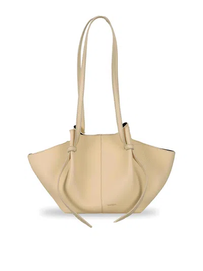 Yuzefi Mochi Shoulder Bag In Beige